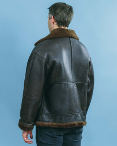 Shearling Faux Leather Aviator